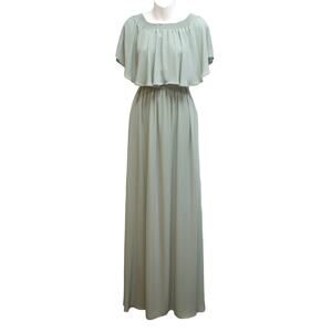 Vintage pale seafoam Show Me Your Mumu on/off the shoulder maxi dress Medium